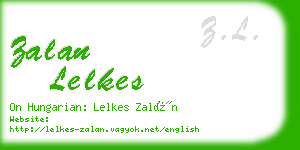 zalan lelkes business card